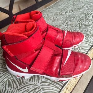 Nike Red Sneakers with Velcro Straps